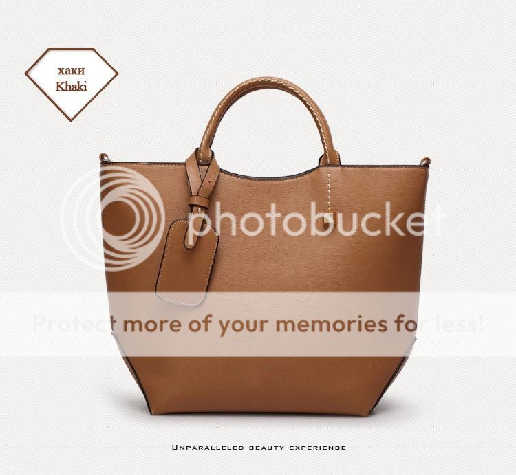 Vegan Leather Women's Tote Bag Ethical Fashion Bucket Purse w/ Shoulder