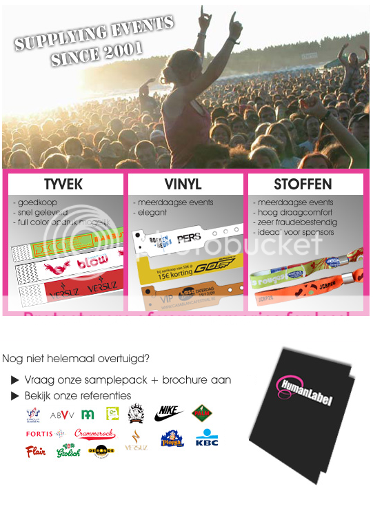 Polsbandjes bestellen - online polsbandjes bestellen - Tyvek, vinyl, geweven en holografische polsbandjes Polsbandjes bestellen - online polsbandjes bestellen - Tyvek, vinyl, geweven en holografische polsbandjes