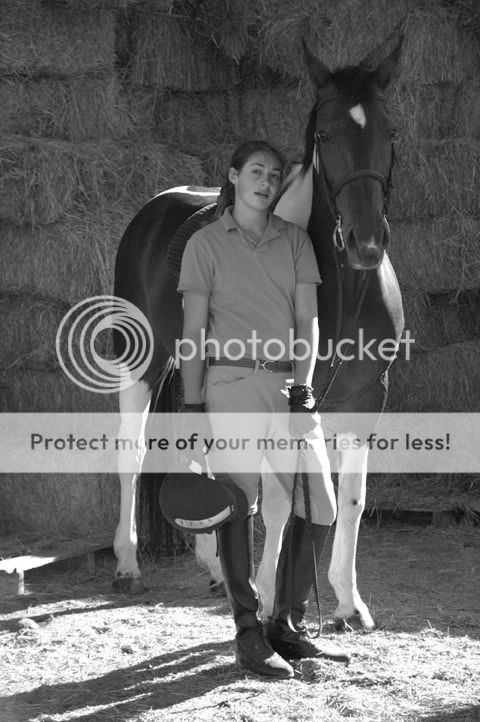 Channing and her horse Lexus. Channing and her horse Lexus.