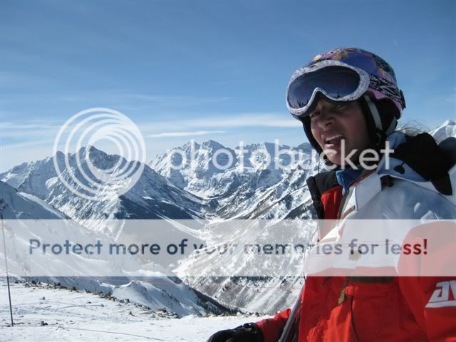 Channing Seideman at the top of Highlands Bowl, Aspen, CO. Channing Seideman at the top of Highlands Bowl, Aspen, CO.