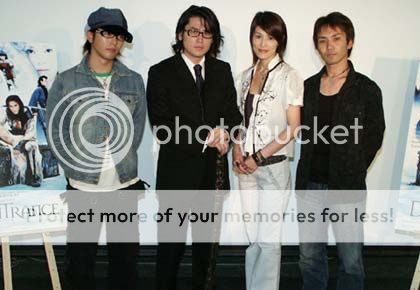 From left: Suga Takamasa, Tak Sakaguchi, Takeuchi Yuhki, Shimomura Yûji