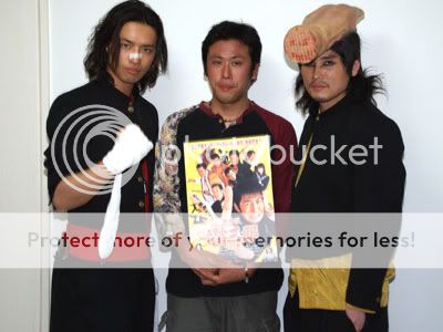Spoiled-image Saitô Takumi (L), Director Yamaguchi Yûdai (C), and Sakaguchi Taku.